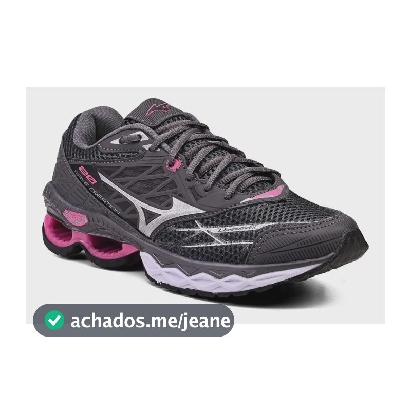 Tênis Mizuno Academia Corrida Caminhada Novo Treino Oferta Mizuno Grafite Pink 36 Br