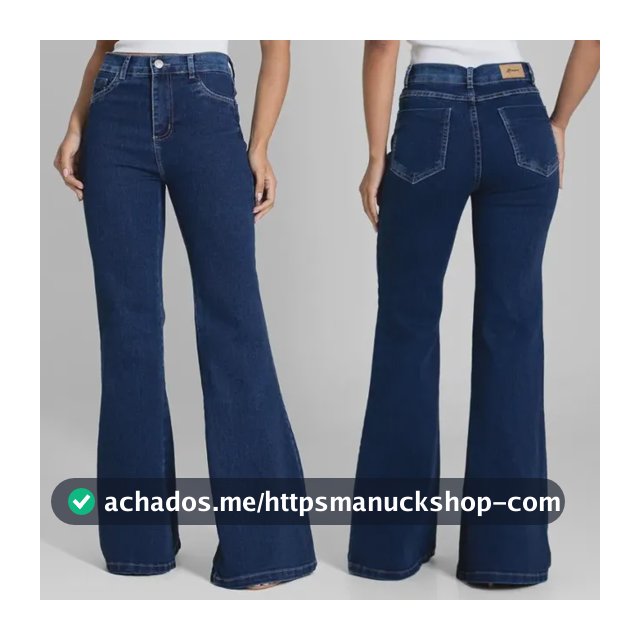Jeans Sawary Feminino Calca Flare_283425 Índigo Liso 38
