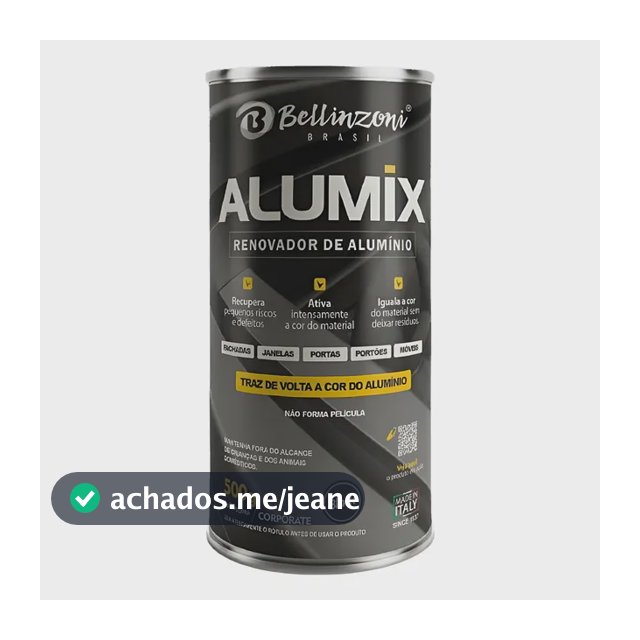 Ativador Cor Alumínio Alumix 500g Renovador Brilho Proteção