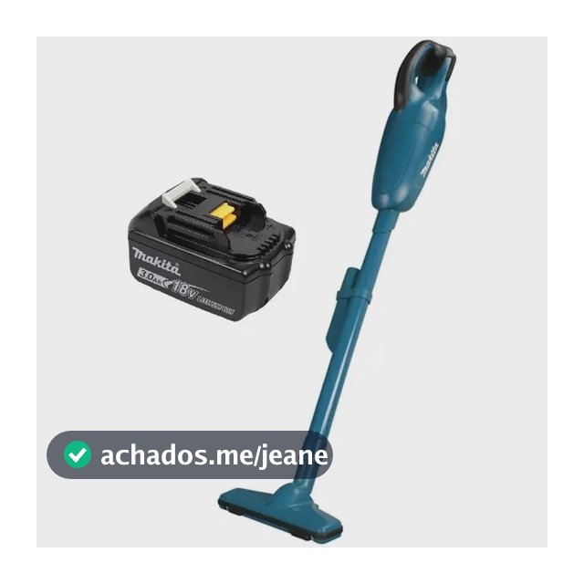 Aspirador De Pó Dcl180z Makita + Bateria 3.0ah / Sem Carregador Azul