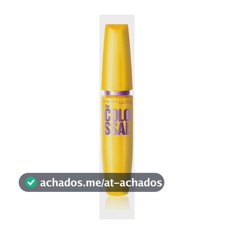 Máscara de Cílios Lavável, Longa Duração, 9x Mais Volume e Definição, Não Empelota, Cor Preto, The Colossal Volum' Express Maybelline NY, 8ml