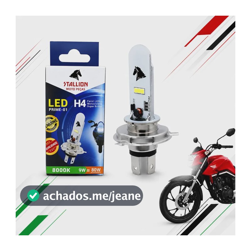 Lâmpada Farol De Led Factor 150 Fazer 150 Ybr 125 8000k