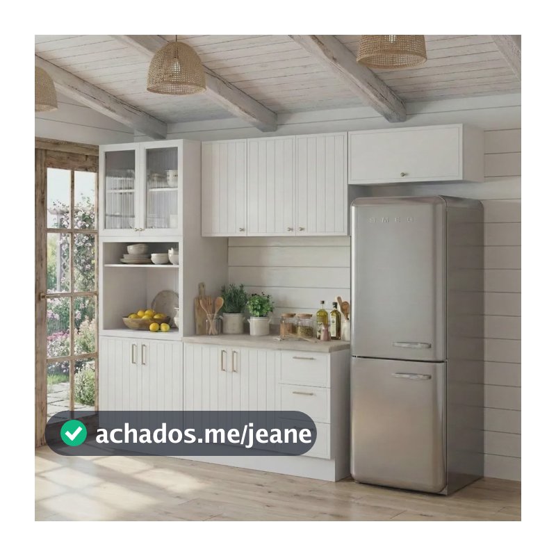 Cozinha Planejada 5 Peças 2 Aéreo 2 Balcão Branco