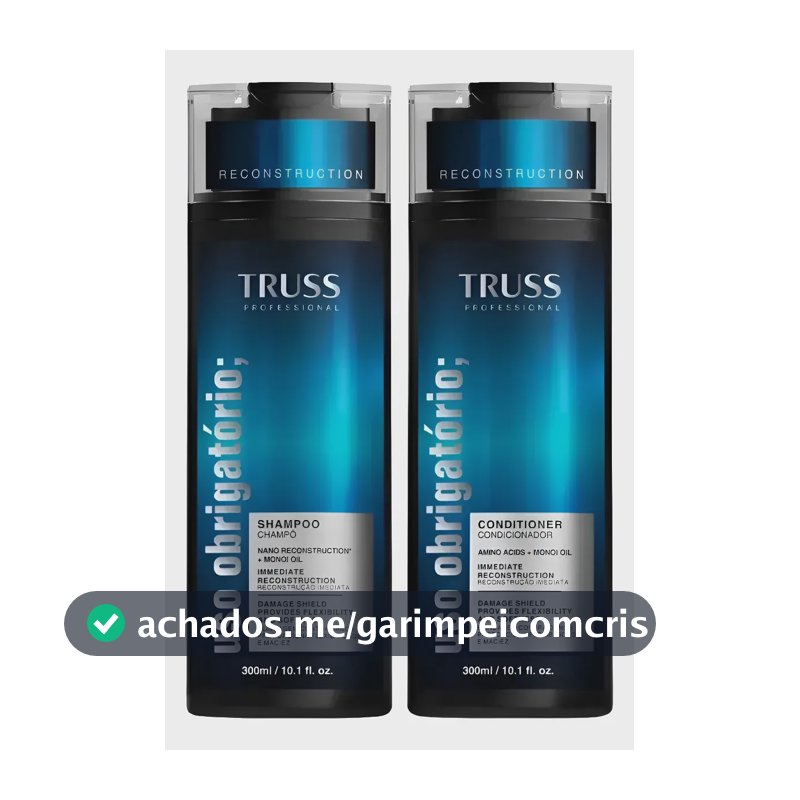 TRUSS KIT USO OBRIGATORIO SHAMPOO E CONDICIONADOR 2x300ML