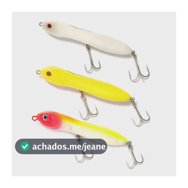 Kit 3 Iscas Artificiais Zig Zara 90 - 12g Zig Zarinha 90