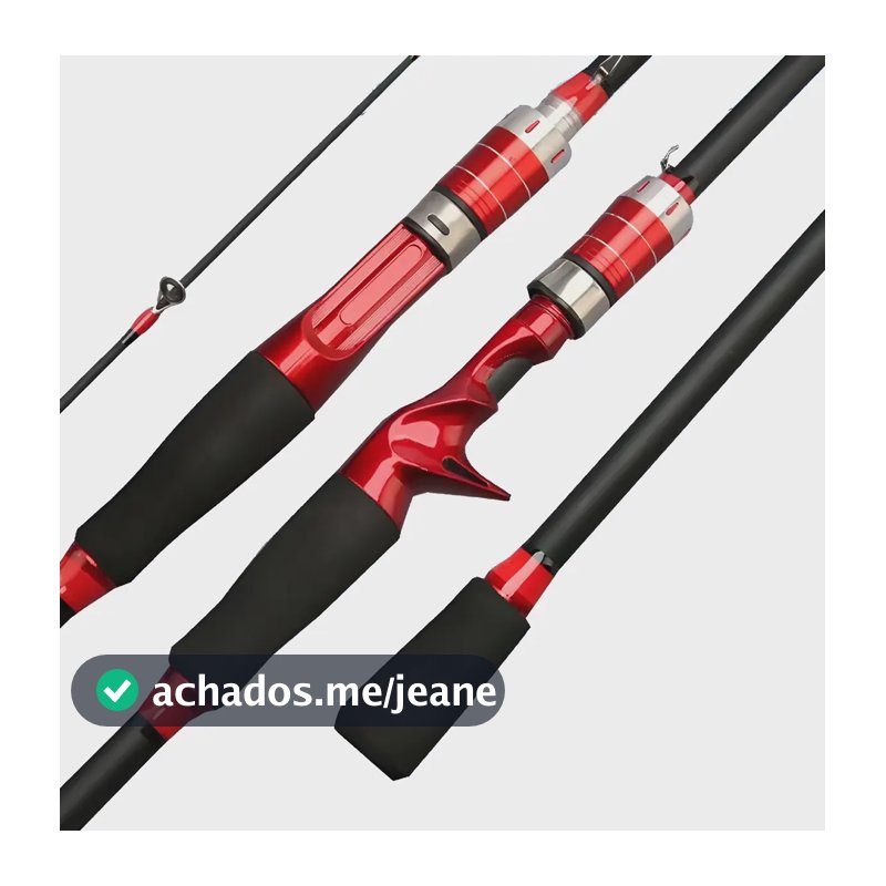 Vara Pesca Carretilha CMiK 1.80m Carbono 15-35lbs Spin 2 Partes