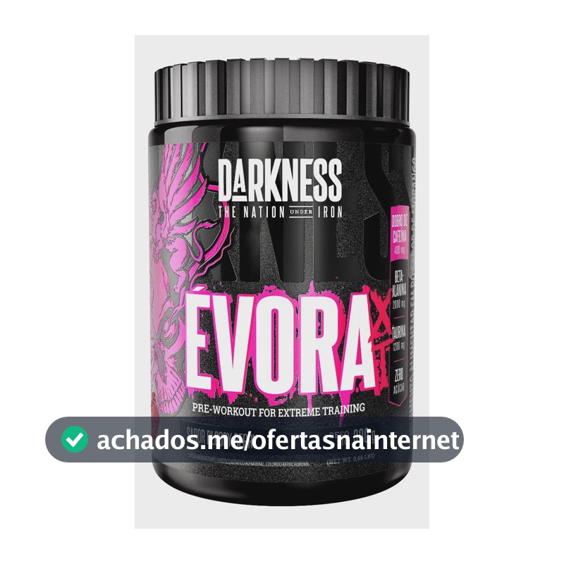 Suplemento em pó Darkness Pré Treino Évora sabor Bloody Berry x 300g