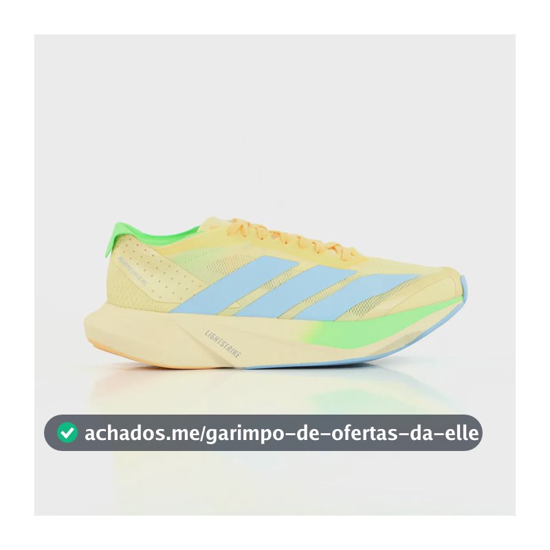 Tênis adidas Adizero Drive Rc Corrida 21 A 42 Km Lightstrike Amarelo 42 Br