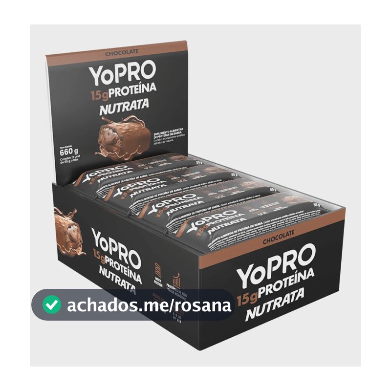 Barra de proteína Nutrata de sabor Chocolate x 12 un