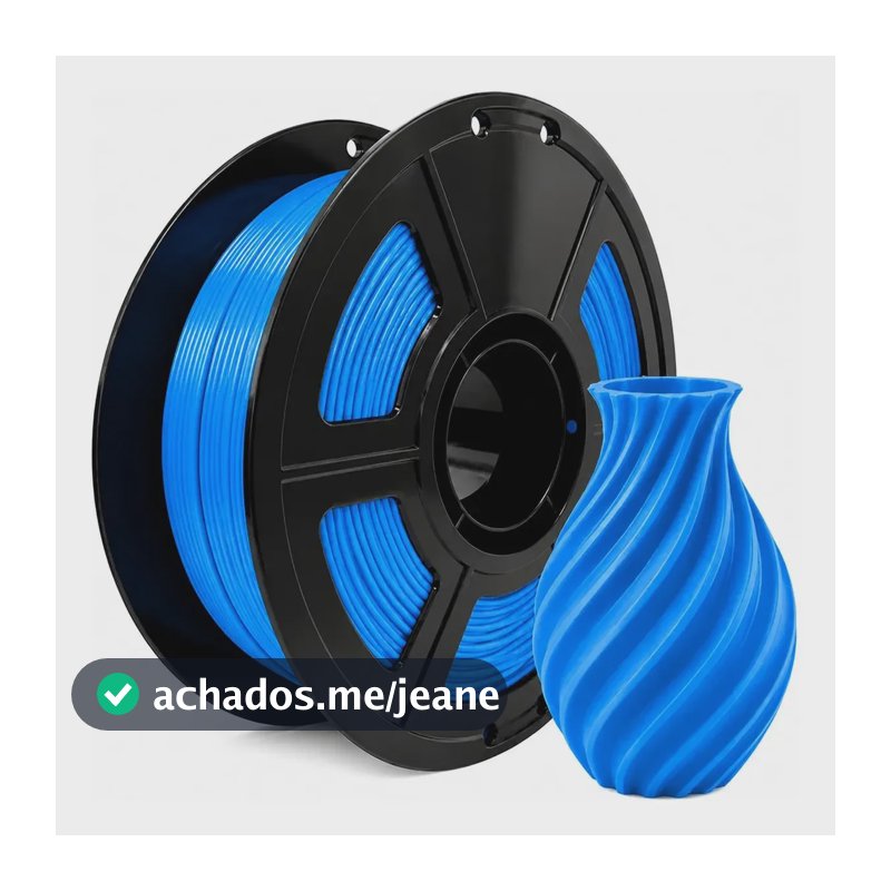 Filamento Petg Fusionx Impressora 3d Rolo1kg Resistente 1.75 Lake Blue