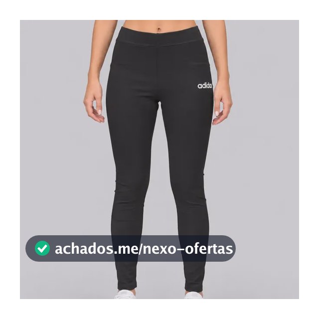 Calça Legging adidas Logo Linear Sj Feminina Preta