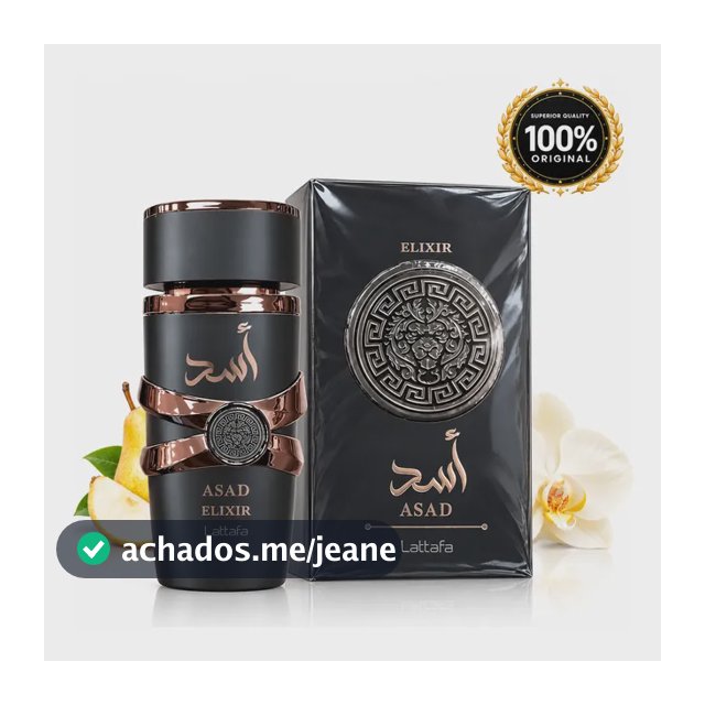 Lattafa Asad Elixir Eau De Parfum 100ml Original  Novidade 2026