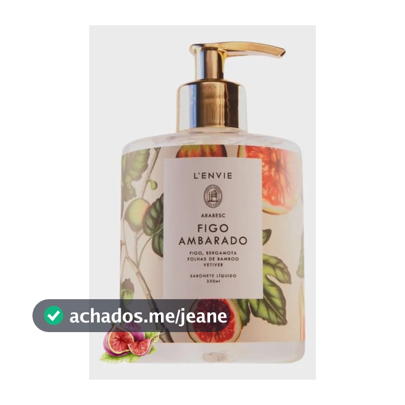 Sabonete Líquido Figo Ambarado 350ml Lenvie