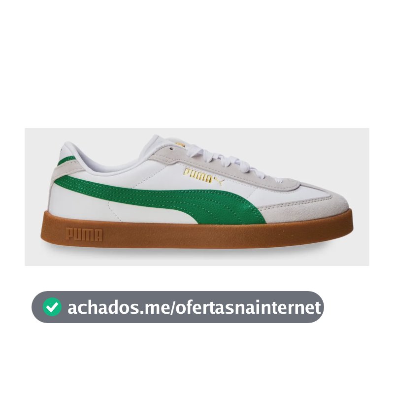 Sem Gênero Tênis Puma Club Ii Era Unissex 397447 Branco/verde Geométrico 41 Br