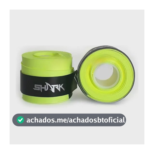 2 Overgrip Shark Pro Raquete Grip Beach Tennis Paddle Cores Amarelo