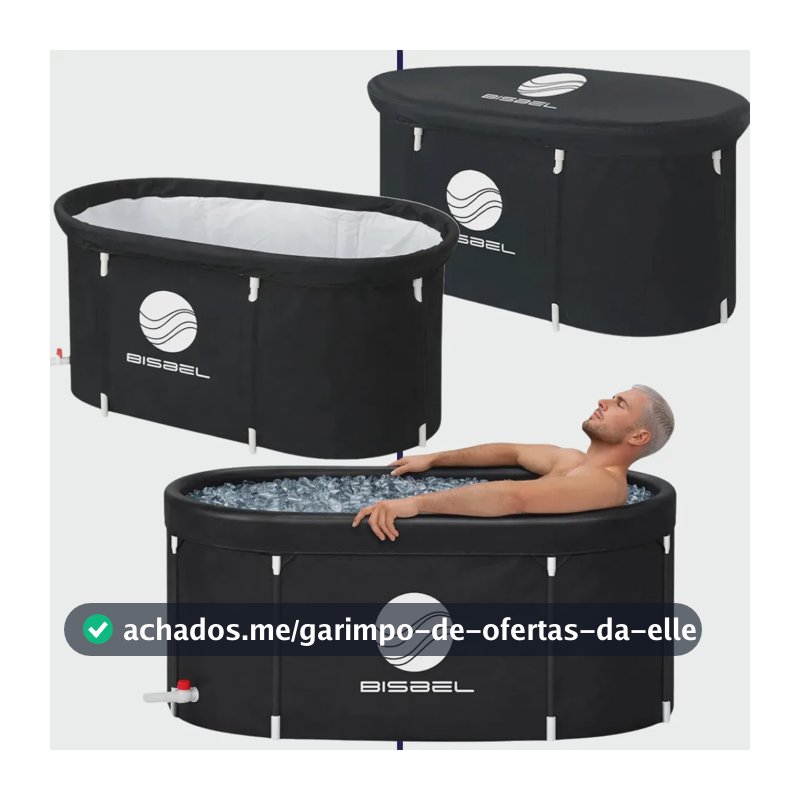 Banheira Portátil Gelo Recovery Crioterapia Doméstica Grande