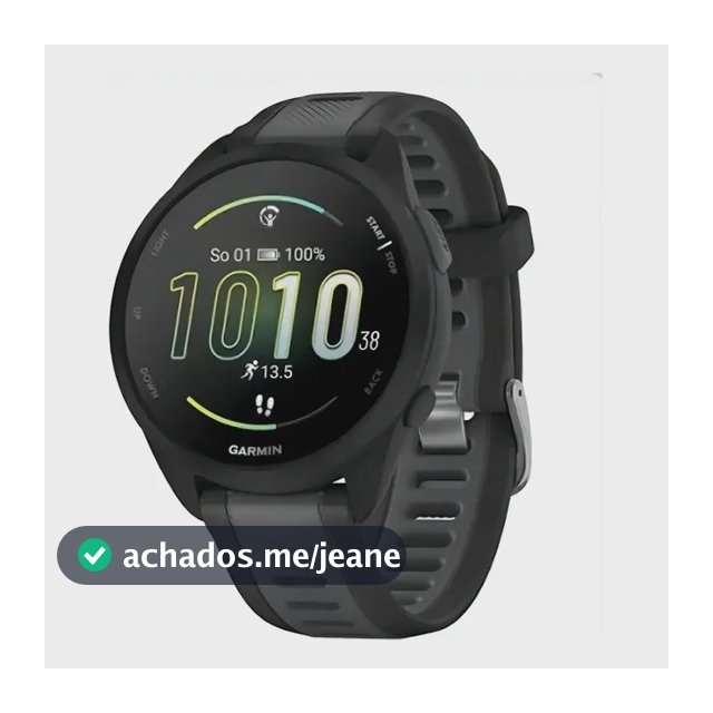 Relógio Garmin Forerunner 165 Caixa Preto Pulseira Preto Bisel Preto Desenho Da Pulseira Mesh