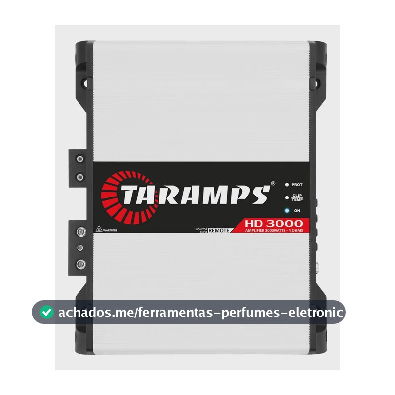 Módulo Amplificador Taramps HD 3000 de 3000W RMS 4 Ohms Classe D