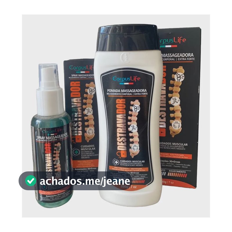 Kit 1 Pomada + 1 Spray  Destravador
