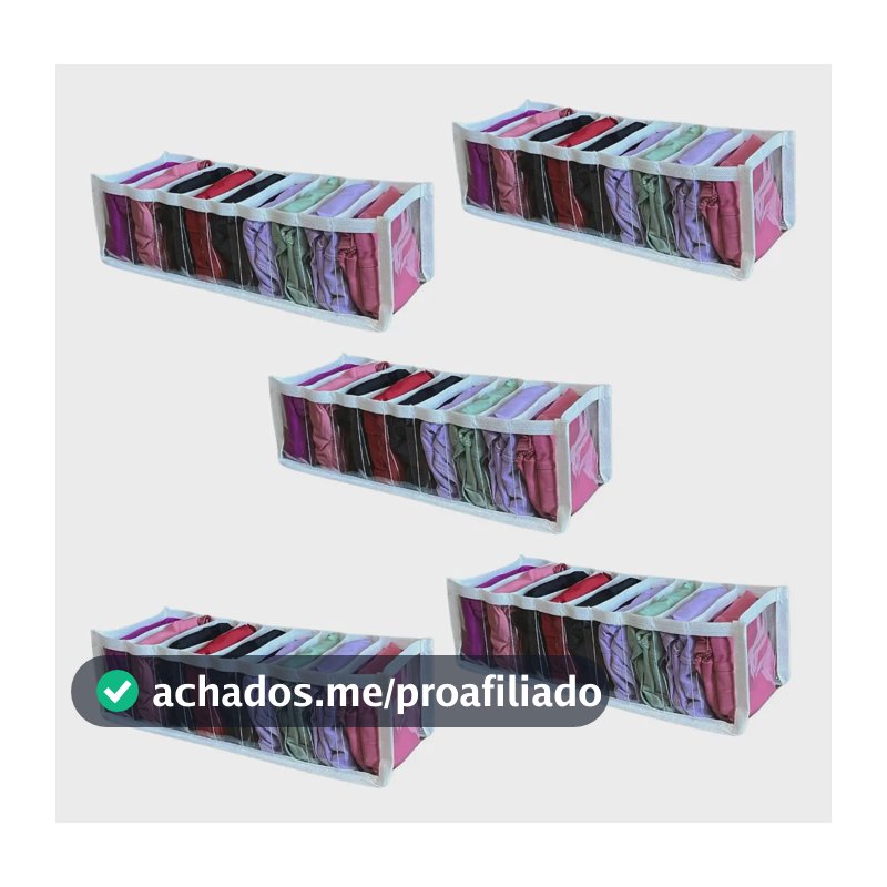 5 Colmeia Organizadora Para Gavetas Organizador de Calcinhas Porta Meia P Guarda Roupas Bebe Kit STOBAZA
