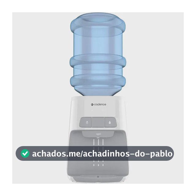 Bebedouro de mesa Cadence gela água refrigerado elétrico galão aguô BEB110 branco