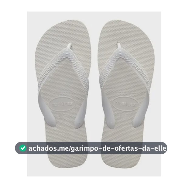 Chinelo Top Havaianas Liso Branco