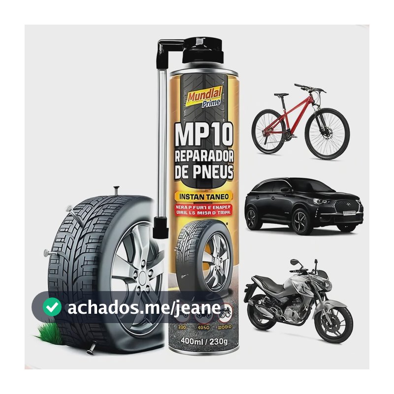 Reparador De Pneu Para Carro/caminhonete Mundial Prime Mp10 400 ML