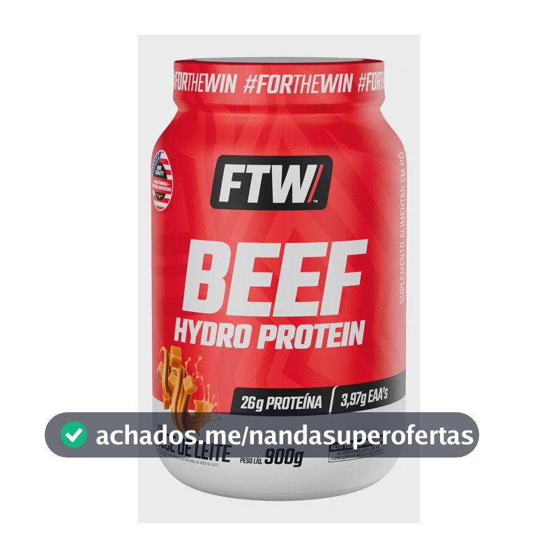 Beef Hydro Protein Pote 900g Ftw Doce De Leite