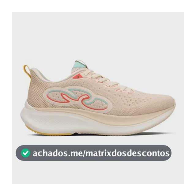 Tênis De Corrida Voa 3 Unissex Confortável - Olympikus Bege 36 Br