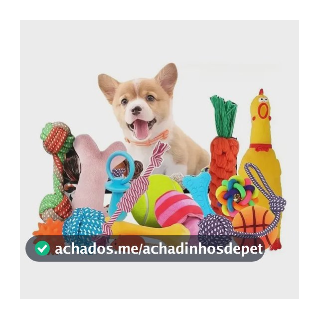 Kit 6 Brinquedos Mordedor Cachorro Filhote Anti Estress Pet