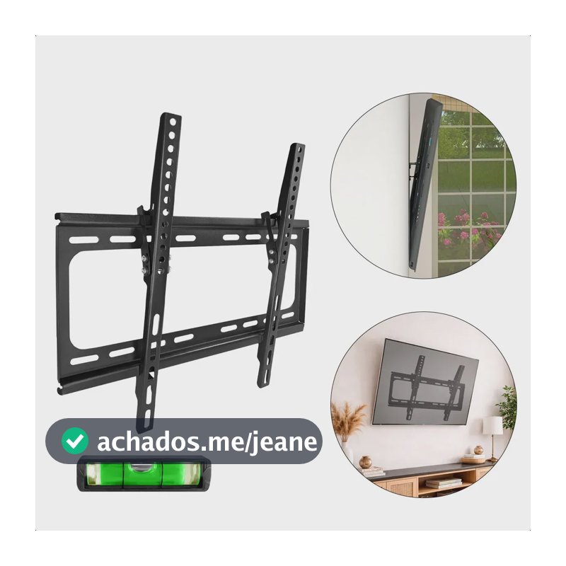 Suporte Para Tv Parede Inclinável Led Lcd Plasma Smart Tv Universal 23 a 60 Polegadas Até 30kg com Nível