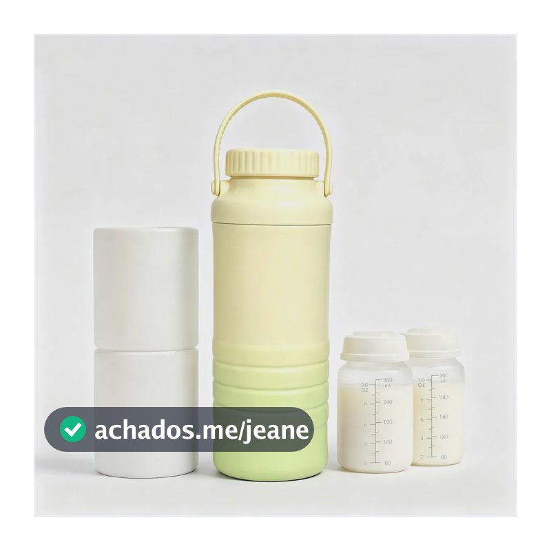 Refrigerador Para Leite Materno | Mais De 24h De Frio Gradiente Verde-amarelo Amarelo