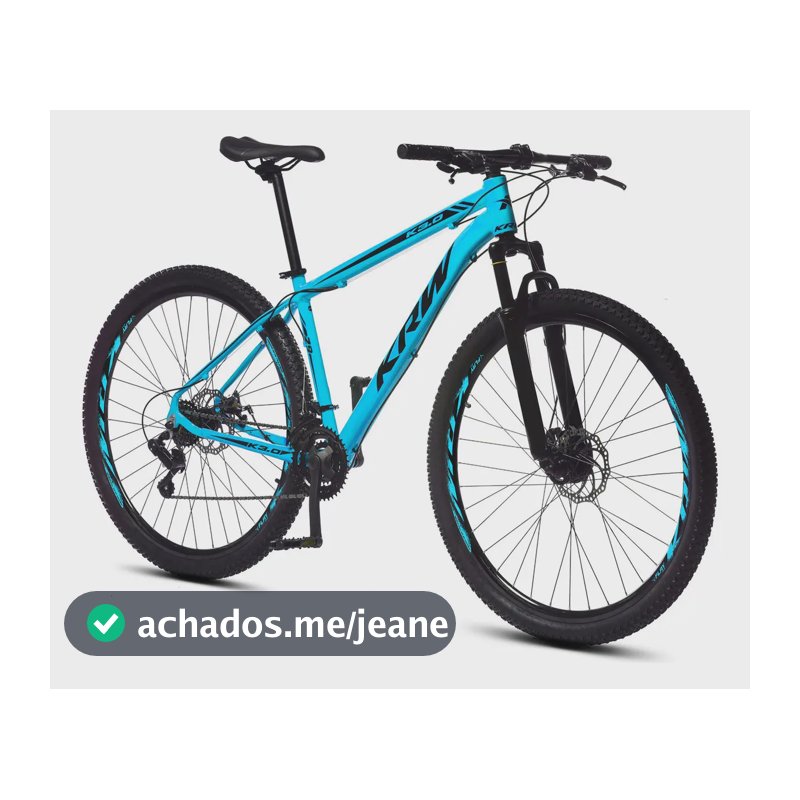 Bicicleta Aro 29 Krw Alumínio 24 Vel Freio A Disco X42 Cor: Azul/Preto Tamanho do Quadro: 21