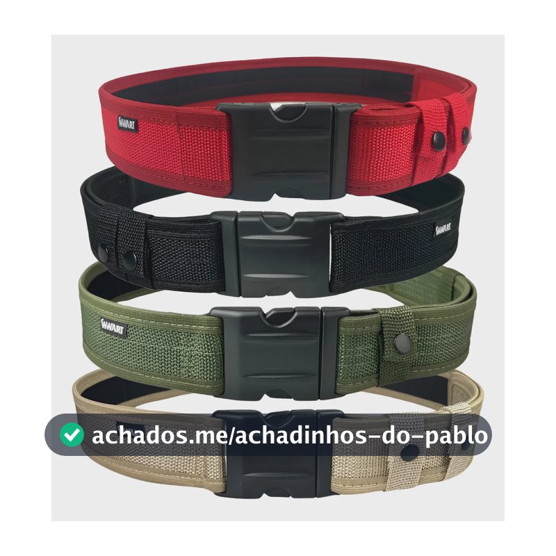 Cinto Tático Militar Preto Verde Tan - Airsoft Guarnição Na