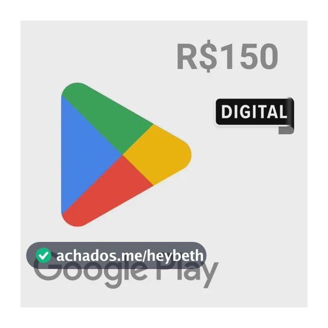 Google Play Gift Card R$ 150 (Digital)
