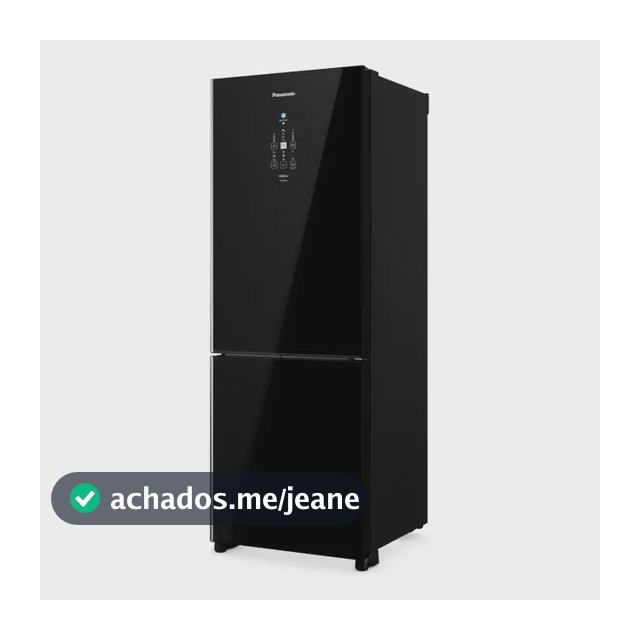 Refrigerador Panasonic 511l Black Glass Nr-bb71gv7b Black (glass