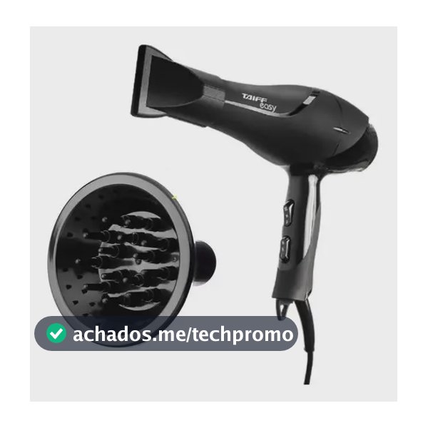 Secador Taiff Easy Profissional 1700w Com Difusor Cachos