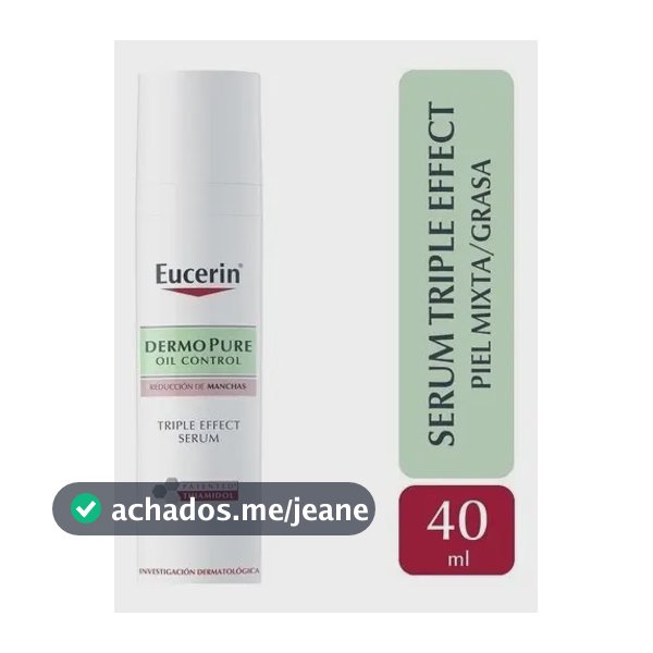 Eucerin Dermo Pure Oil Control Sérum Efeito Triplo 40ml Momento de aplicação Dia/Noite Tipo de pele Oleosa