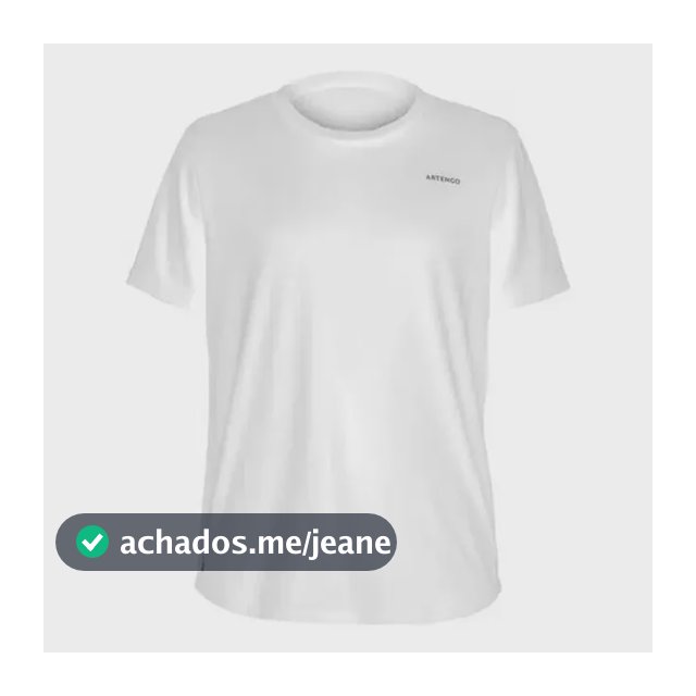 Camiseta De Tênis 100 Azul E Branco Artengo