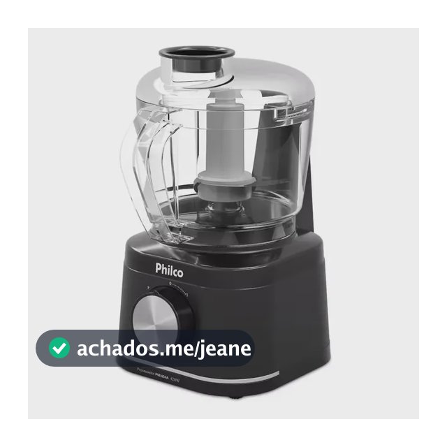 Processador De Alimentos Philco 420w 500ml Com Pulsar Compacto Pmn04a Preto 127v