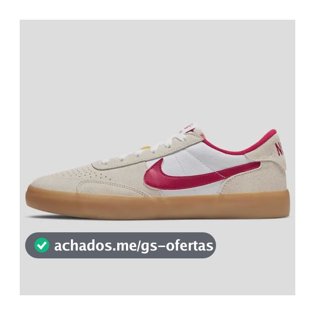 Tênis Nike Sb Heritage Vulc Masculino Bege/vermelho 38 Br