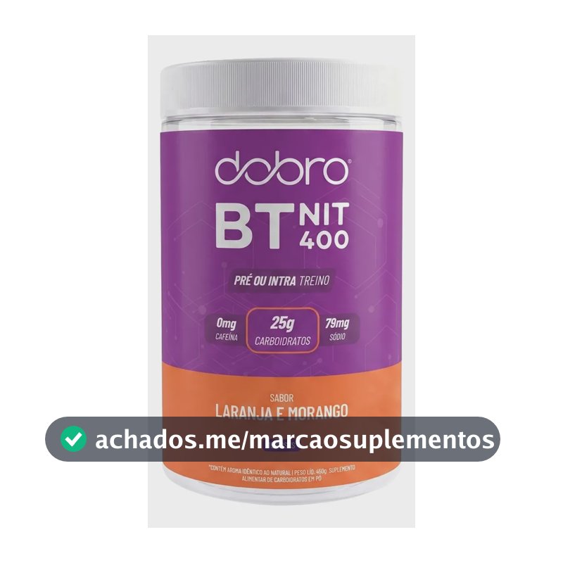 Suplemento em pó Dobro Sport Protein Carboidrato,Nitrato sabor Laranja com morango x 450g
