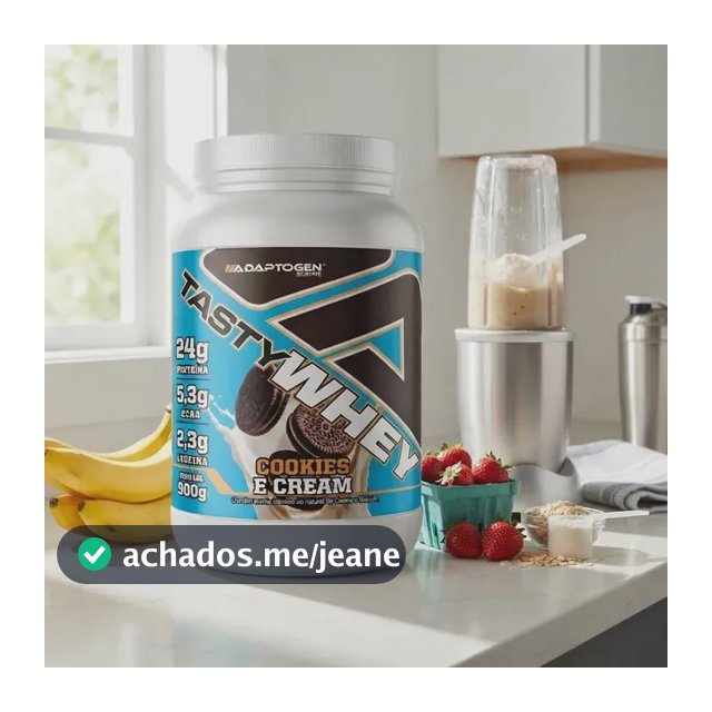 Proteína Adaptogen Science Tasty Whey Gourmet em pó sabor Biscoitos x 900g