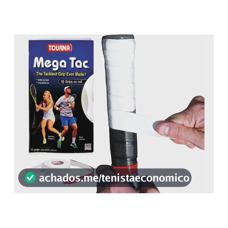 Overgrip Tourna Mega Tac Xl 10un - Branco