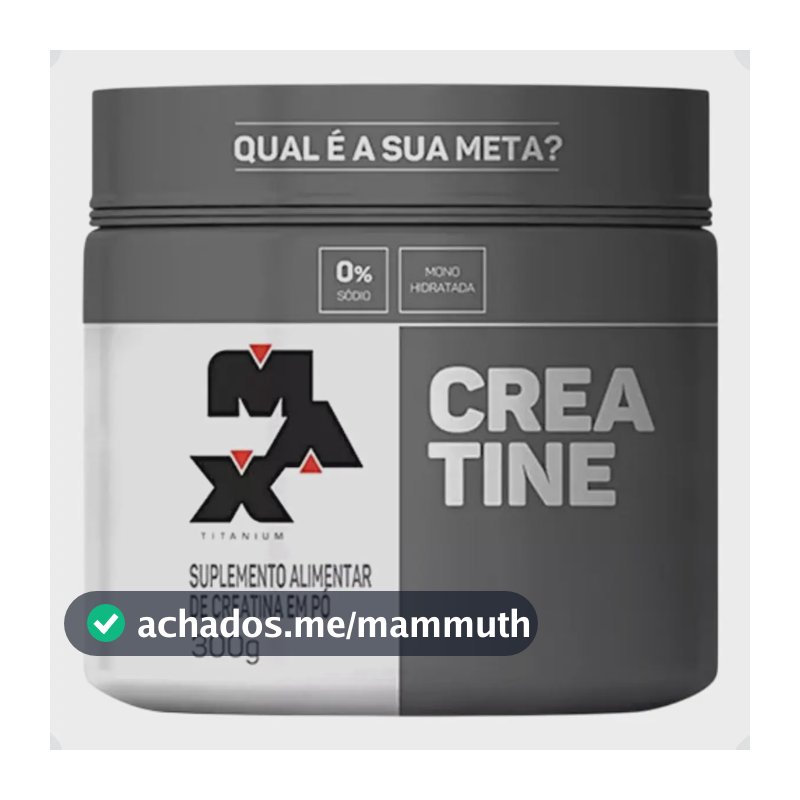 Creatina Monohidratada Pura 300g Suplemento Alimentar Sem Sabor