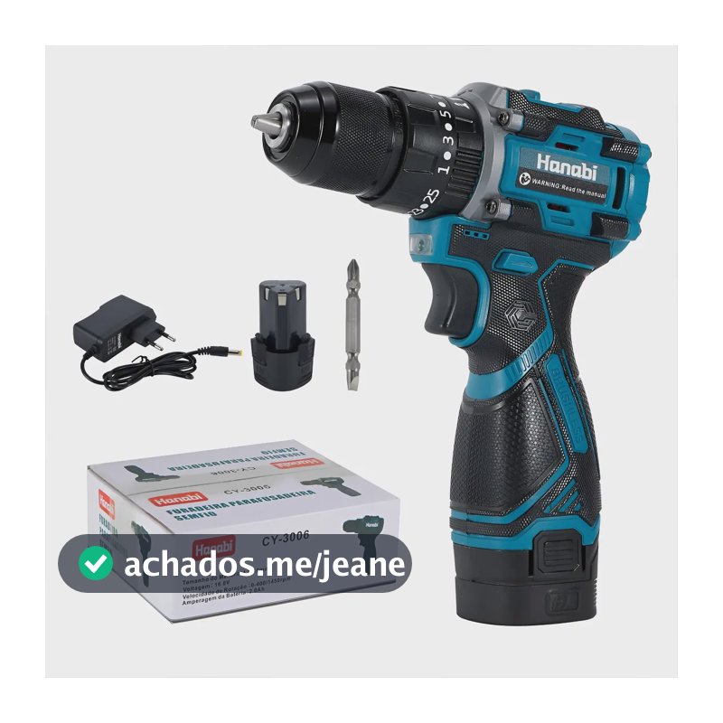 Parafusadeira Furadeira De Impacto Sem Escova 16.8v 2.0ah Azul-petróleo 110220 V