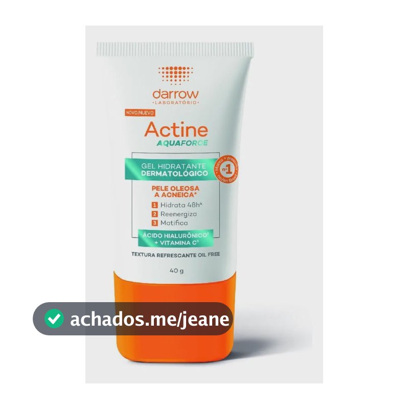 Darrow Actine Aquaforce - Gel Hidratante Facial 40g Acneica Dia/noite