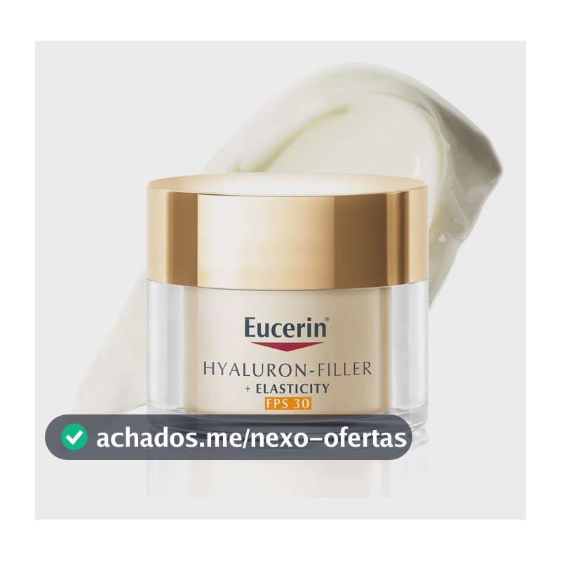 EUCERIN Creme Facial Anti-idade Firmador Dia FPS 30 50ml, Elasticity, Pele Madura, Hyaluron-Filler, Ácido Hialurônico, Antirrugas
