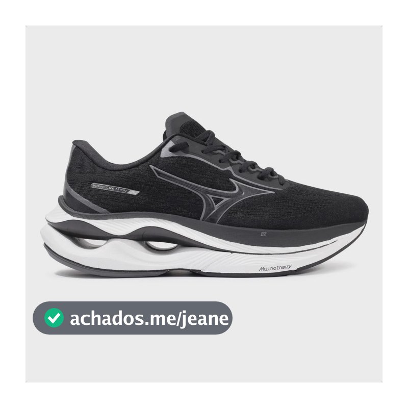 Tênis Mizuno Wave Creation 26 Unissex Preto 39