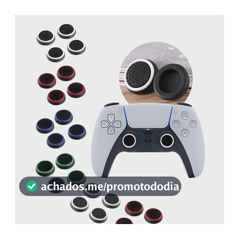 Kit 8 Grip Protetor Analógico Compatível Ps3 Ps4 Ps5 Xbox Diversos